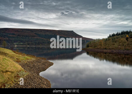 UK,Derbyshire, Peak District,Ladybower Reservoir à bord à Bamford Banque D'Images