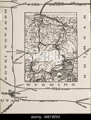 Campbell's new troisième édition révisée guide complet et descriptif livre du Parc de Yellowstone (1916) (14777714985) Banque D'Images