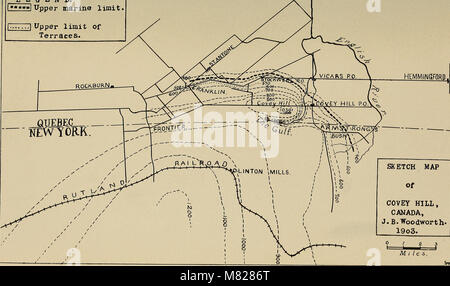 Le Bulletin 1905 du New York State Museum met en lumière les recherches, les découvertes et les collections liées à l'histoire naturelle et aux sciences de New York. Banque D'Images