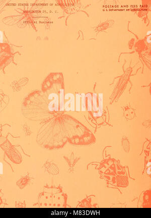 Ce rapport traite des insectes économiques dans des études coopératives de 1963, en mettant l'accent sur leur impact sur l'agriculture et la foresterie. Il met en évidence le rôle des ravageurs et des insectes bénéfiques dans divers écosystèmes, offrant des informations sur la lutte antiparasitaire et la protection des cultures. Banque D'Images