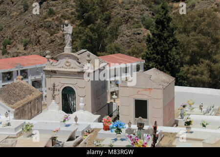 Détail de la cimetière chrétien de Mertola, Portugal Banque D'Images