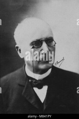 Portrait d'Edouard Branly ( 1844 - 1940 ) physicien - photographie par Henri Manuel ( 1874 - 1947 ) Banque D'Images