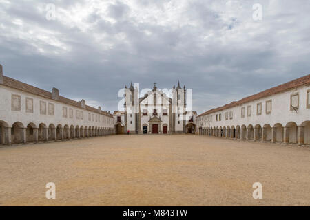 Santuário de église de Nossa Senhora do Cabo, Cabo Espichel, Sesimbra, Portugal Banque D'Images