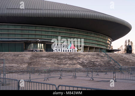 Site Web logo du Sommet à l'extérieur de l'Arène Altice à Lisbonne, Portugal, Europe Banque D'Images