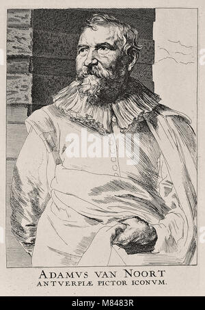 Paulus Ponce après Anthony Van Dyck - Adam van Noort Banque D'Images