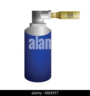 Brûleur bleu illustration vectorielle. Conservation de méthane comprimé. Illustration de Vecteur