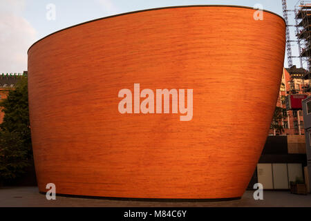 Helsinki, Finlande. 26 août, 2017. Vue de la chapelle Kamppi (Kampin kappeli). Une chapelle luthérienne Kamppi, Helsinki, en situé sur la place du Narinkka Banque D'Images