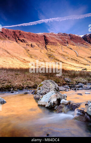 Gatesgarthdale Beck, Honister Pass, Keswick, Cumbria, Angleterre. Banque D'Images