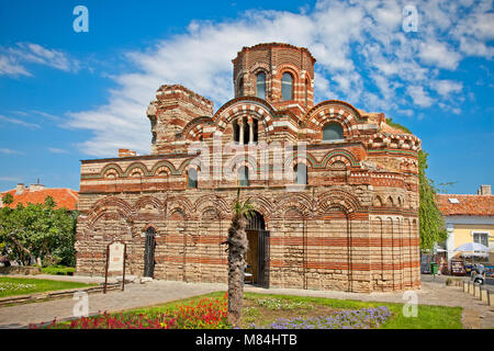 Le Christ Pantocrator Curch est daté du 13e - 14e siècle retour à Nessebar, Bulgarie. Banque D'Images