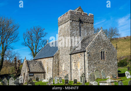 L'église paroissiale de St Cadoc à Cheriton, Gower, Nouvelle-Galles du Sud Banque D'Images