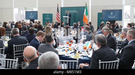 Taoiseach Leo Varadkar parlant à l'échelle mondiale le déjeuner irlandais à l'US Institute of Peace à Washington DC dans le cadre de sa visite d'une semaine pour les États-Unis d'Amérique. Banque D'Images