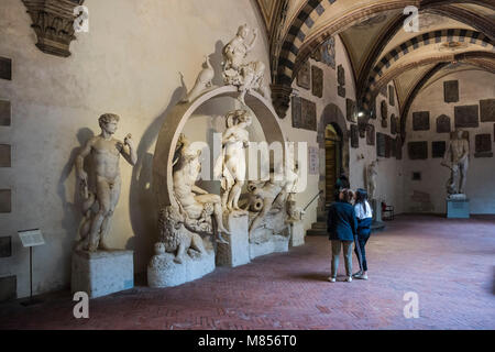 Florence. L'Italie. Fontaine de la Sala Grande, 1556-1561, par Bartolomeo Ammannati (1511-1592), Museo Nazionale del Bargello. Commandé par Cosme I Banque D'Images