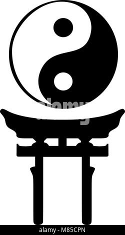 Symboles religieux Shinto Illustration de Vecteur