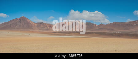 Vue panoramique sur le désert de Salvador Dali dans Eduardo Avaroa, Réserve nationale de faune andine Bolivie - Amérique du Sud Banque D'Images