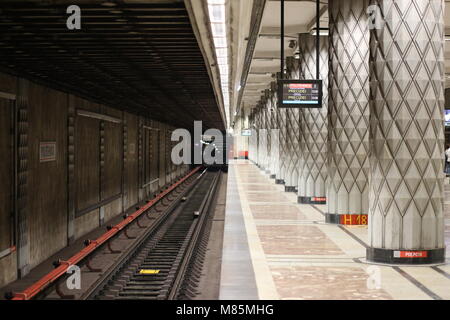 La station de métro (vide, lonely) Banque D'Images