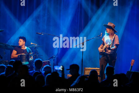 Las Vegas, NV, USA. 14Th Mar, 2018. ***Couverture maison*** Donavon Frankenreiter au Brooklyn Bowl Las Vegas à Las Vegas, NV le 14 mars 2018. Crédit : Erik Kabik Photography/media/Alamy Punch Live News Banque D'Images