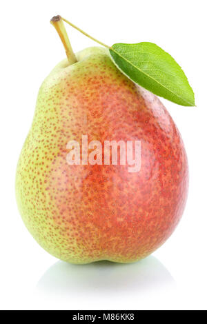Fruits poire isolé sur fond blanc Banque D'Images