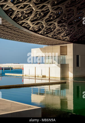 Musée du Louvre, de l'intérieur, de l'Abu Dhabi, Émirats Arabes Unis Banque D'Images