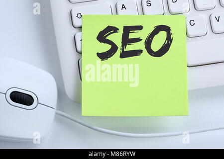 Optimisation de Search Engine de SEO pour les sites web internet business concept souris clavier 24 Banque D'Images