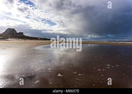 Nordseestrand bei Zandvoort, Provinz Nordholland, Niederlande | Plage de la mer du Nord près de Zandvoort, province de la Hollande du Nord, Pays-Bas Banque D'Images