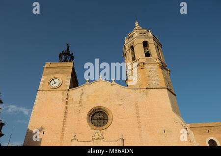 Sitges, Catalogne, Espagne, municipalité et localité espagnole de la province de Barcelone, ​​in la communauté autonome de Catalogne. Banque D'Images