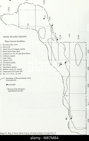 Paleotopography Pennsylvanien précoce et milieux de sédimentation, le comté de Rock Island, Illinois (1985) (21112626332) Banque D'Images