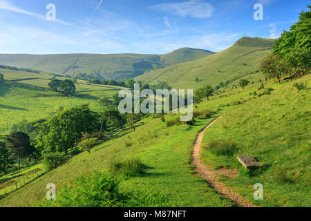 Le Hayfield High Peak Derbyshire, Angleterre Banque D'Images