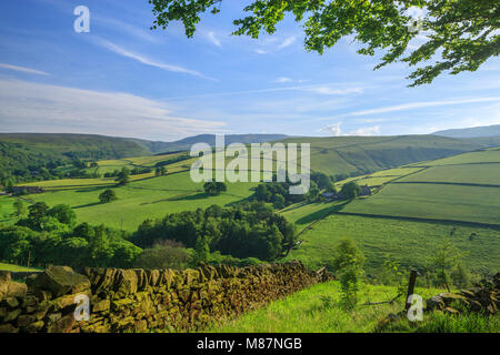 Le Hayfield High Peak Derbyshire, Angleterre Banque D'Images