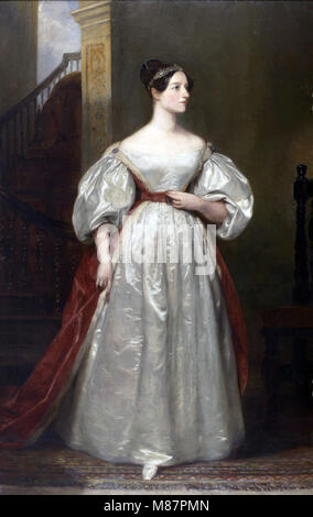ADA LOVELACE (1815-1852) mathématicien anglais et l'écrivain peint par Margaret Carpenter en 1836 Banque D'Images