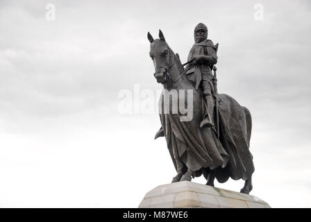 Estatua Robert Bruce en Stirling Banque D'Images