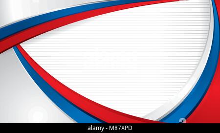 Abstract background taille large avec des formes avec les couleurs du drapeau de la Russie, à utiliser comme un diplôme ou un certificat. Image vectorielle Illustration de Vecteur