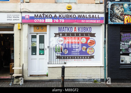 Un Kubko Matko orientale supérette à Birmingham dans les Midlands de l'Ouest Banque D'Images