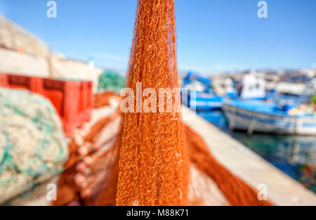 Port de la Madrague, Marseille connu dans l'Antiquité sous le nom de Massalia, situé sur la côte sud-est de la France sur la Méditerranée, Marseille est la France" Banque D'Images