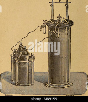 Elementary Treatise on des batteries électriques (1880) (14591408448) Banque D'Images