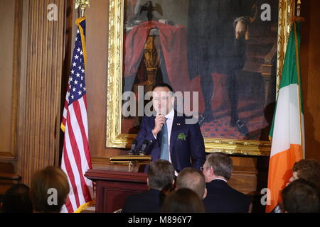 Taoiseach Leo Varadkar fait un discours pendant la déjeuner causerie à Capitol Hill à Washington DC, USA. Banque D'Images