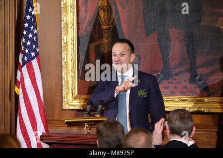 Taoiseach Leo Varadkar fait un discours pendant la déjeuner causerie à Capitol Hill à Washington DC, USA. Banque D'Images