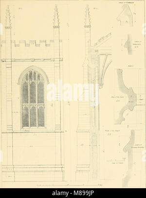 Exemples de l'architecture gothique - sélection de divers édifices anciens en Angleterre ; composé de plans, élévations, coupes, et des parties en général ; calculés pour illustrer les différents styles et l'(14596202380) Banque D'Images