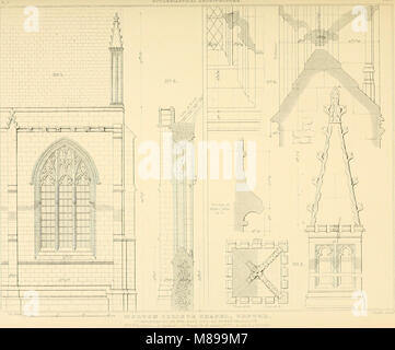 Exemples de l'architecture gothique - sélection de divers édifices anciens en Angleterre ; composé de plans, élévations, coupes, et des parties en général ; calculés pour illustrer les différents styles et l'(14759893796) Banque D'Images