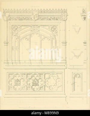 Exemples de l'architecture gothique - sélection de divers édifices anciens en Angleterre ; composé de plans, élévations, coupes, et des parties en général ; calculés pour illustrer les différents styles et l'(14782935425) Banque D'Images