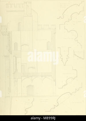 Exemples de l'architecture gothique - sélection de divers édifices anciens en Angleterre - composé de plans, élévations, coupes, et des parties en général - accompagné de comptes historiques et descriptives (14773681742) Banque D'Images