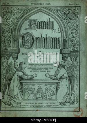 Pensée de la famille, pour chaque matin et soir tout au long de l'année. Traduit de l'Allemand de Sturm et tiede (1840) (14784426232) Banque D'Images