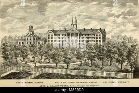 Le *répertoire géographique et commercial du comté de Rutland, VT (1881-82)* fournit un répertoire des entreprises, des villes et des personnalités notables du comté de Rutland, Vermont, offrant un aperçu du paysage économique et social de la région au cours de la période. Banque D'Images