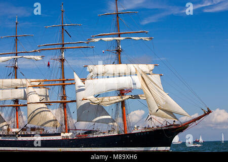 Edov "Barque". Baie de Gdansk, en Pologne, en Europe. Banque D'Images