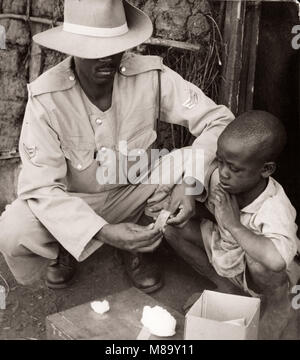 1940 Afrique de l'Est - Kenya ordonnée médical de l'armée Banque D'Images