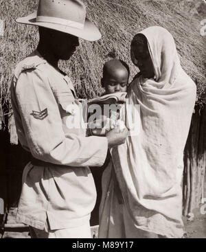 1940 Afrique de l'Est - Kenya ordonnée médical de l'armée Banque D'Images