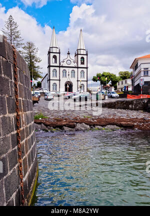 Église de Santa Maria Madalena, Madalena, île de Pico, Açores, Portugal Banque D'Images