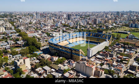 L'Estadio Alberto J. Armando la Bombonera, le Stade de Football (soccer), La Boca, Buenos Aires, Argentine Banque D'Images