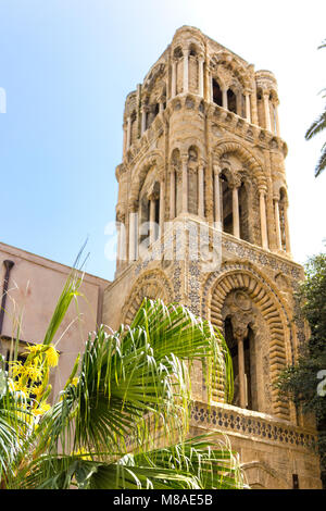 Du Beffroi de l'église de tuf de martorana. Palerme, Sicile. Italie Banque D'Images