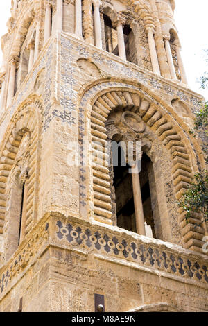 Du Beffroi de l'église de tuf de martorana. Palerme, Sicile. Italie Banque D'Images