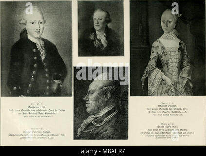 Goethe und sein Kreis dargestellt und erläutert ; en 651 Abbildungen, mit einer Einführung in das Verständnis von Goethes Persönlichkeit (1922) (14590090158) Banque D'Images